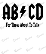 Baby Bodysuit - AB/CD - For Those About to Talk