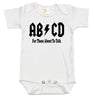 Baby Bodysuit - AB/CD - For Those About to Talk