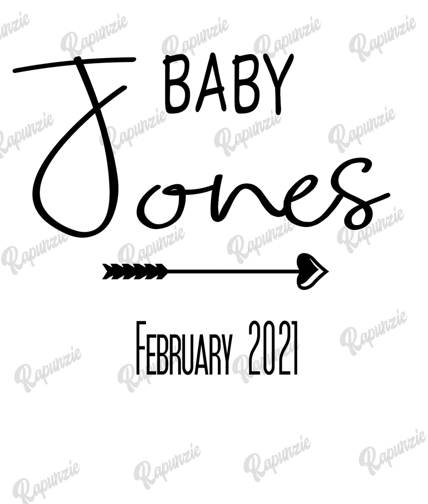 Baby coming soon, pregnancy announcement free svg file - SVG Heart