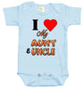 Baby Bodysuit - I Love My Aunt and Uncle
