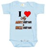 Custom Personalized Baby Bodysuit - I Love My Aunt & Uncle