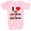 Custom Personalized Baby Bodysuit - I Love My Aunt & Uncle