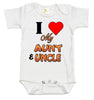 Baby Bodysuit - I Love My Aunt and Uncle