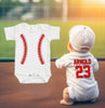 Baby Bodysuit - Custom Personalized Baseball Jersey