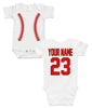 Baby Bodysuit - Custom Personalized Baseball Jersey
