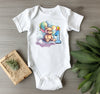Baby Bodysuit - Teddy Bear Celebrating Baby's First Birthday
