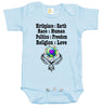 Baby Bodysuit - Earth Human Freedom Love