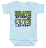 Baby Bodysuit - Brave Like Daddy Cute Like Mommy US Marines