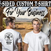 Custom Personalized Double-Sided Logo T-Shirts for Your Business or Team