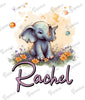 Baby Bodysuit - Custom Personalized Baby Elephant