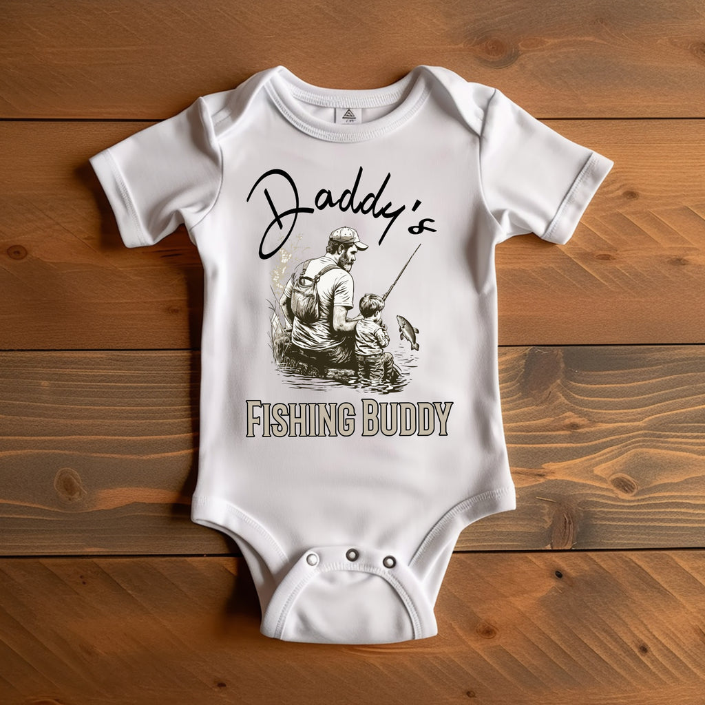Daddy's Fishing Buddy - Baby Onesie – PintSizedApparel