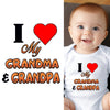 Baby Bodysuit - I Love My Grandma and Grandpa