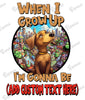 Custom Baby Bodysuit - When I Grow Up, I'm Gonna Be ...
