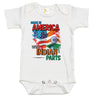 Baby Bodysuit - Made in America with Indian Parts