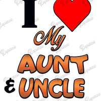 Baby Bodysuit - I Love My Aunt and Uncle