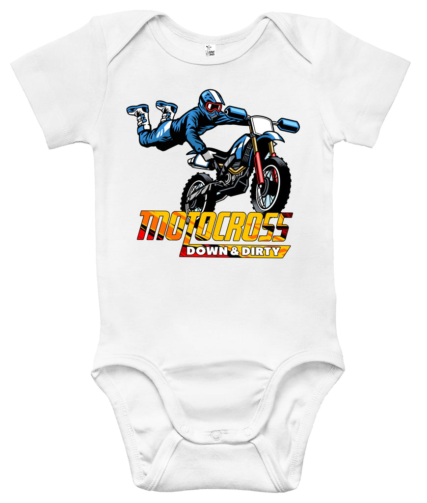 Youngster Moto Cross - Children's Motocross - KIDS MX' Organic  Short-Sleeved Baby Bodysuit