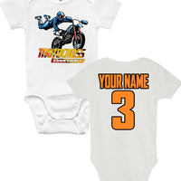 Baby Bodysuit - Custom Personalized Motocross Jersey