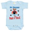 Baby Bodysuit - My Siblings Have Paws and Tails