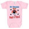 Baby Bodysuit - My Siblings Have Paws and Tails