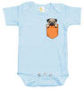 Baby Bodysuit - Pug Dog in the Pocket