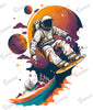 Toddler Tee - Snowboarding Astronaut