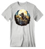 T-Shirt - Wolves Against the Full Moonlight