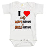Custom Personalized Baby Bodysuit - I Love My Aunt & Uncle