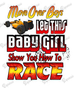 Baby Bodysuit - Let This Baby Girl Show You How To Race