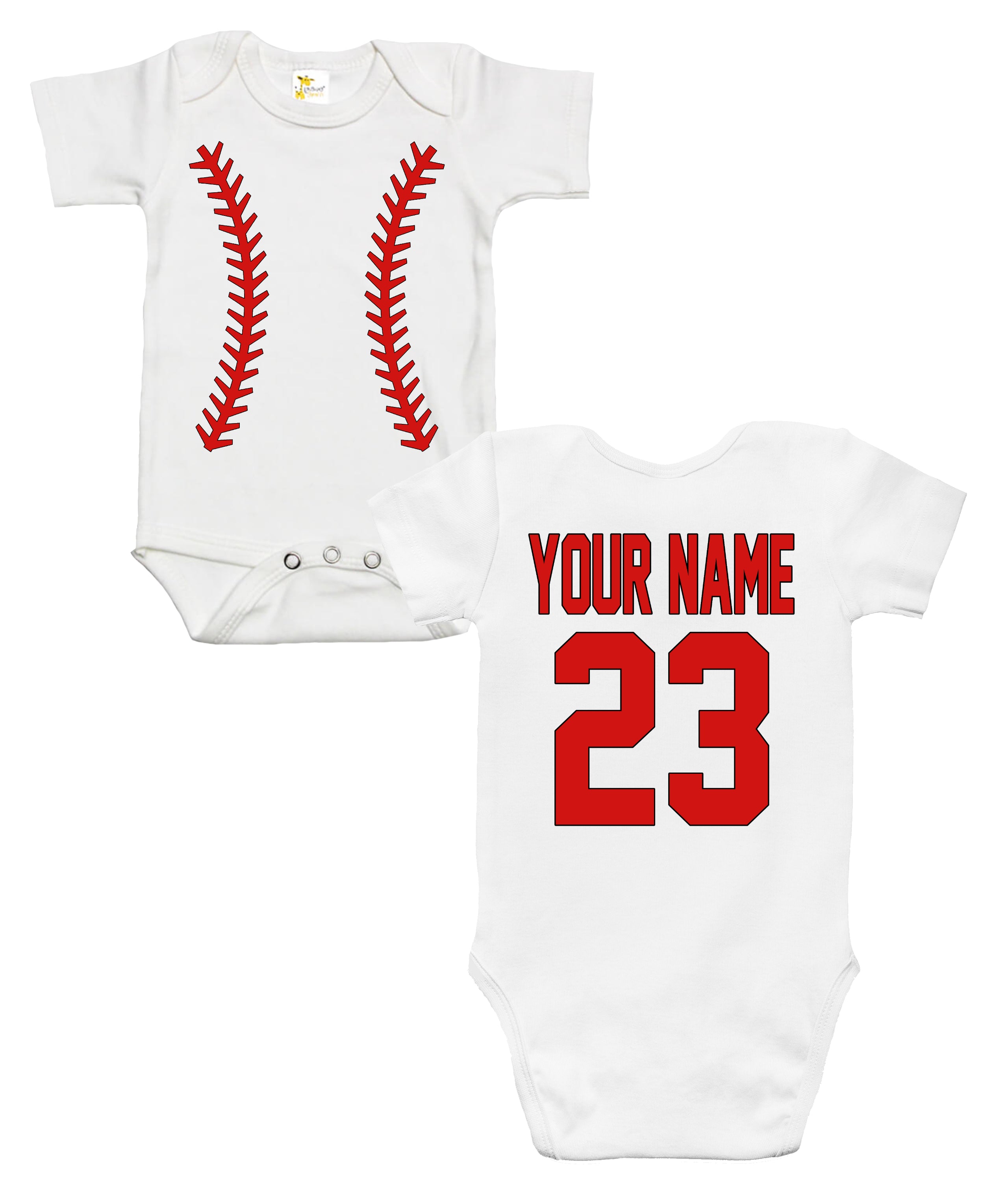 Baby Baseball Bodysuit Personalized Baseball Jersey Infant 