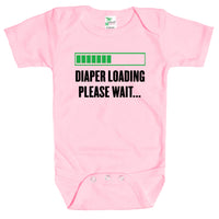 Baby Bodysuit - Diaper Loading, Please Wait