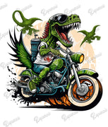 Toddler Tee - Dinosaur Biker