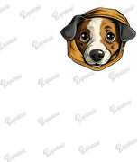 Baby Bodysuit - Dog's Head Peeking Through