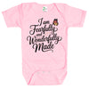Baby Bodysuit – “I Am Fearfully and Wonderfully Made” – Christian Baby Shower Gift, Baptism Dedication Outfit, Scripture Baby Clothes