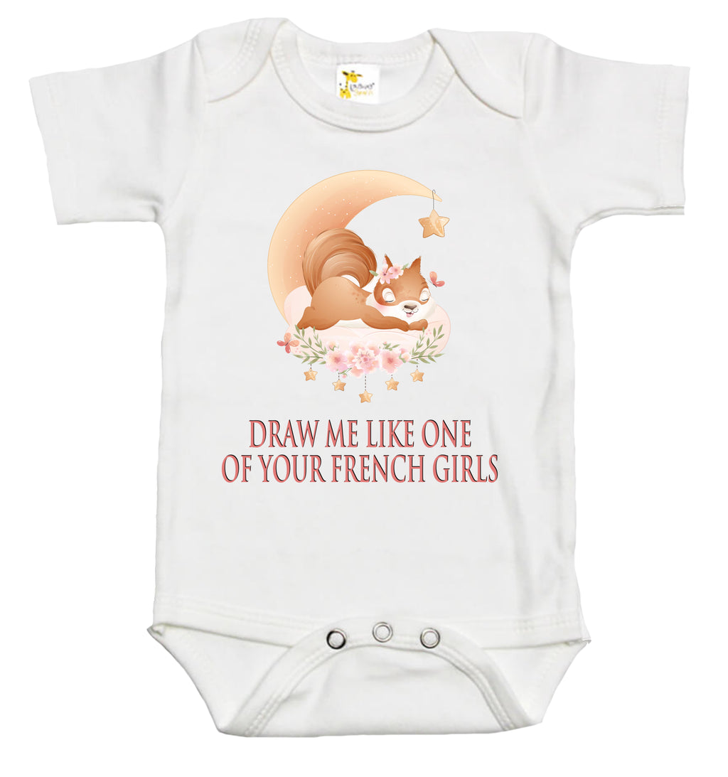 Baby Bodysuit - Draw Me Like One of Your French Girls