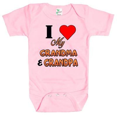 Baby Bodysuit - I Love My Grandma and Grandpa