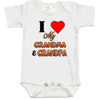 Baby Bodysuit - I Love My Grandma and Grandpa