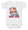 Baby Bodysuit - All I Want for My Birthday Is My First Hockey Stick
