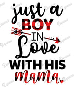 Baby Bodysuit - Just a Boy in Love with His Mama