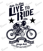 Baby Bodysuit - Ride to Live, Live to Ride
