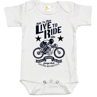 Baby Bodysuit - Ride to Live, Live to Ride