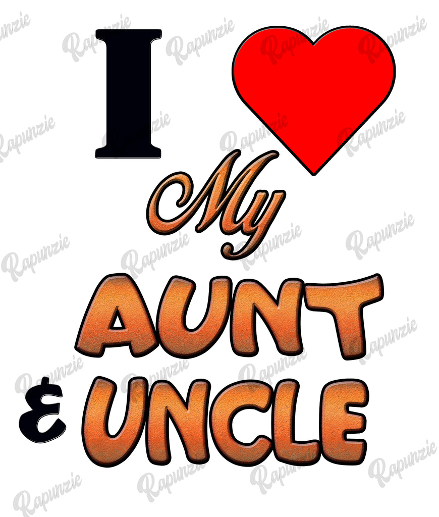 Baby Bodysuit - I Love My Aunt and Uncle | Rapunzie
