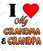 Baby Bodysuit - I Love My Grandma and Grandpa