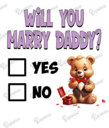 Baby Bodysuit - Will You Marry Daddy?
