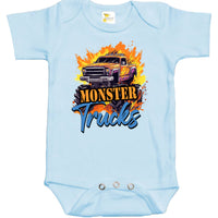 Baby Bodysuit - Monster Trucks