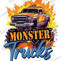 Baby Bodysuit - Monster Trucks