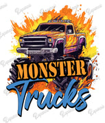 Baby Bodysuit - Monster Trucks