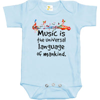 Baby Bodysuit - Music Is The Universal Language of Mankind