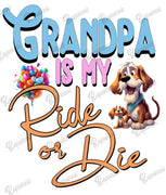 Baby Bodysuit - Grandpa Is My Ride or Die