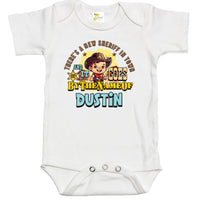 Baby Bodysuit - Custom Personalized There's a New Sheriff in Town