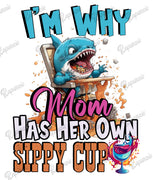 Baby Bodysuit - I'm Why Mom Has Her Own Sippy Cup